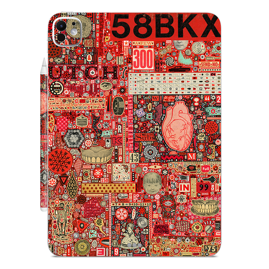 Big Numbers - Heart and Teeth iPad Skin