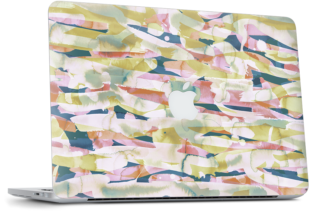 Watercolor Pastiche MacBook Skin