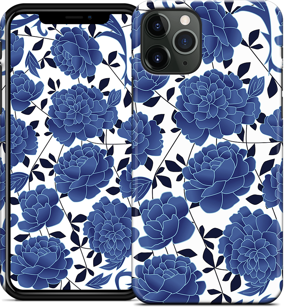 Blue flowers iPhone Case