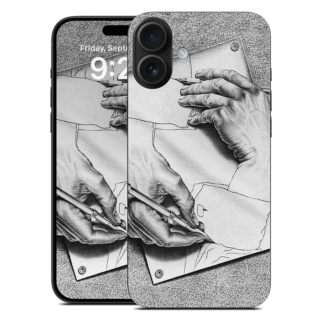 Drawing Hands iPhone Skin