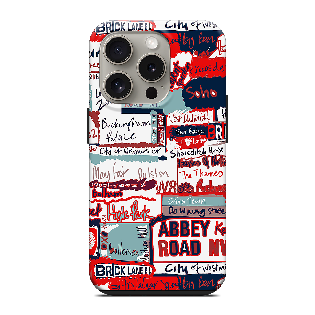 London Words iPhone Case