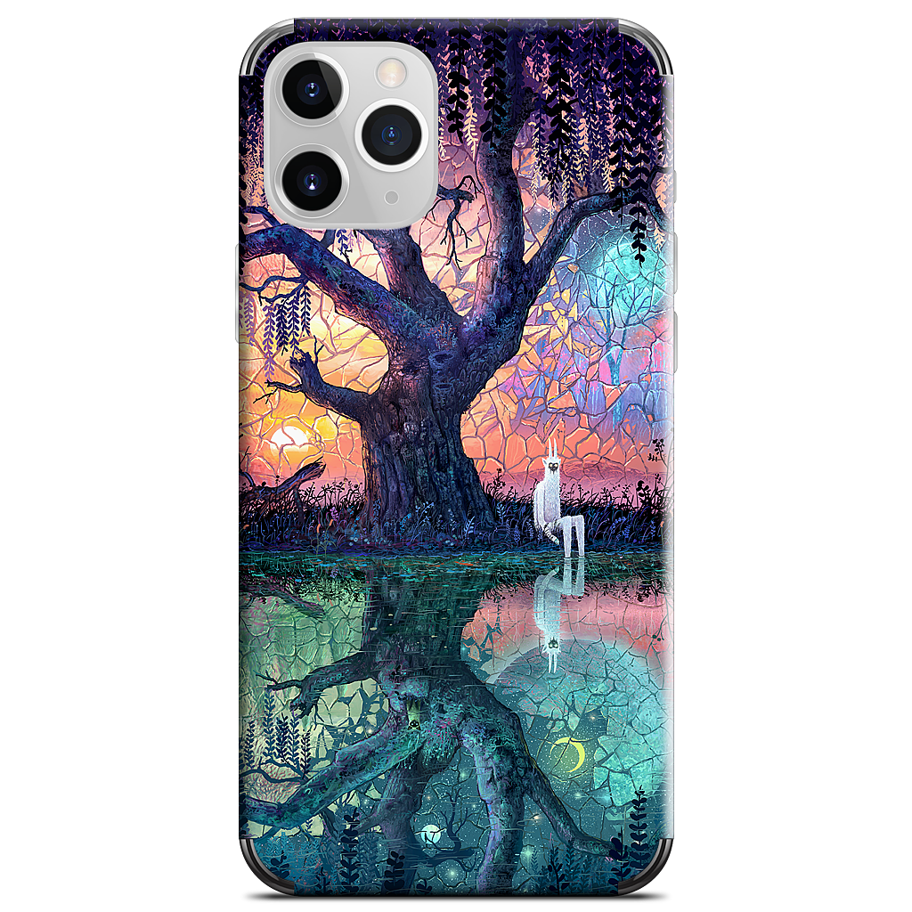 On the Banks of Broken Worlds iPhone Skin