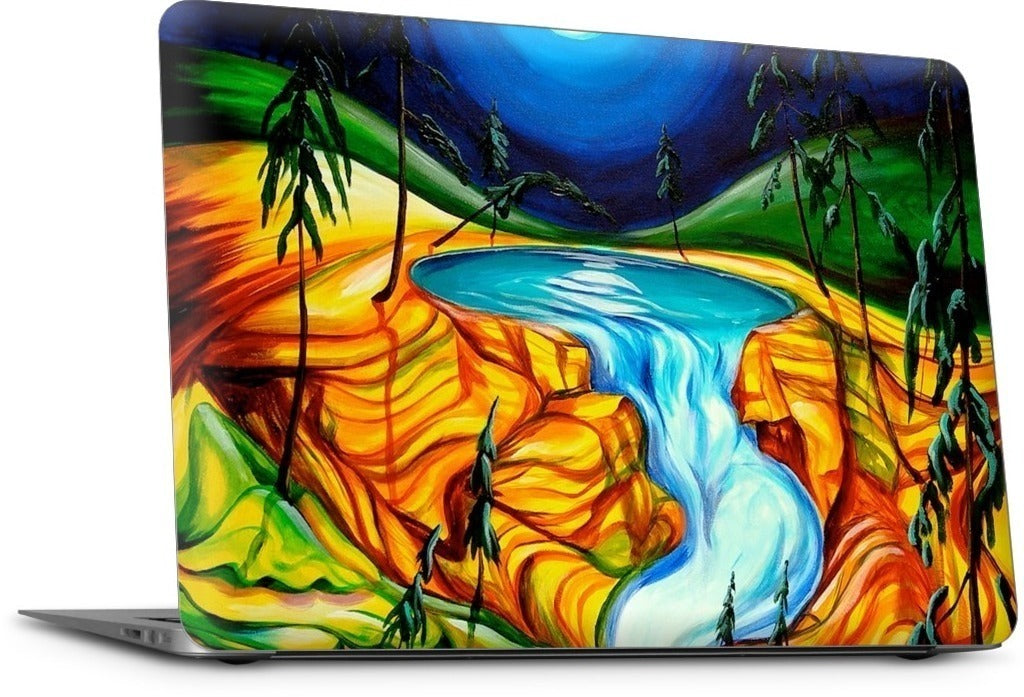 Cup Of Life Athabasca Falls Jasper MacBook Skin