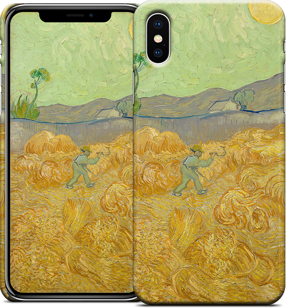 Wheatfield with a Reaper iPhone Case