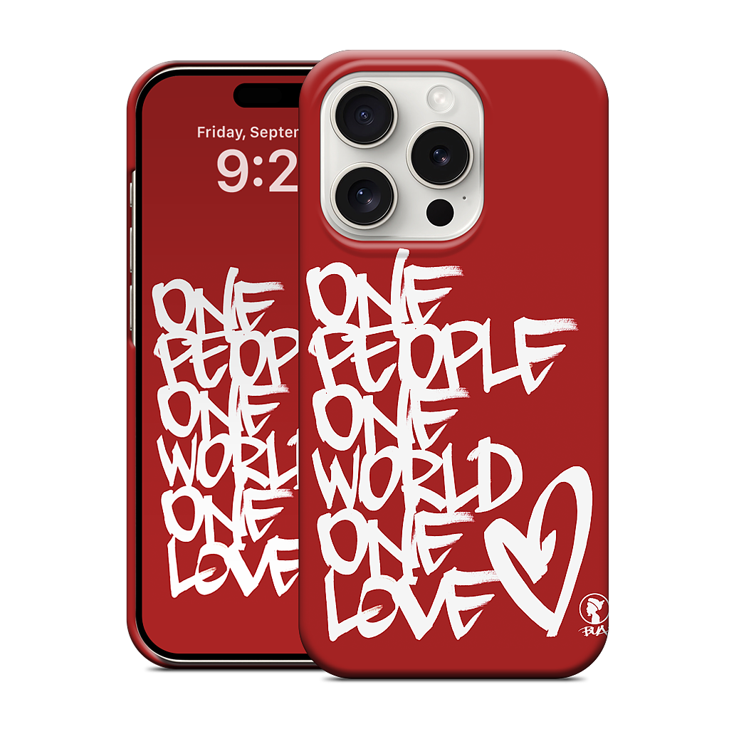 One People, One World, One Love iPhone Case