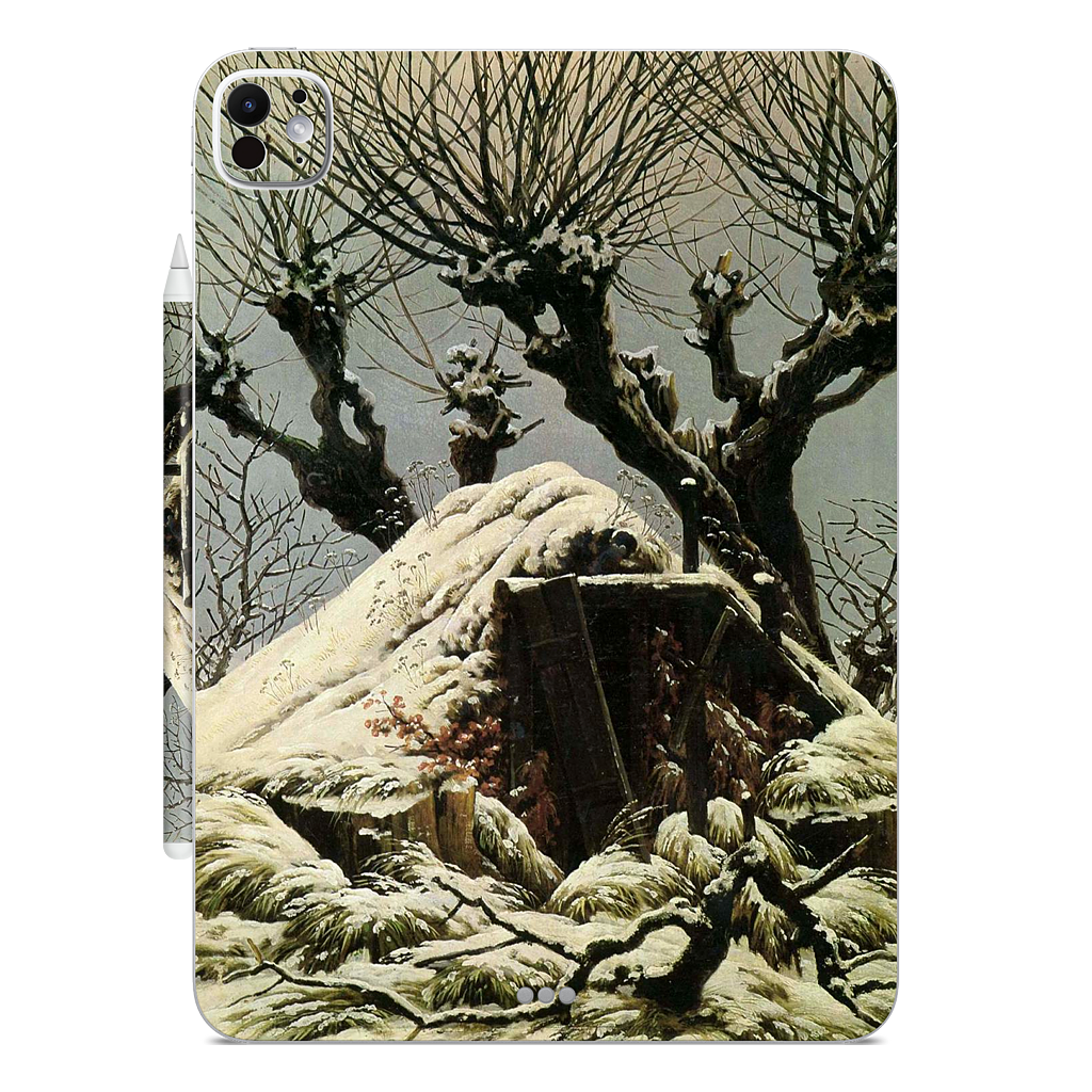 Snowy Cottage iPad Skin