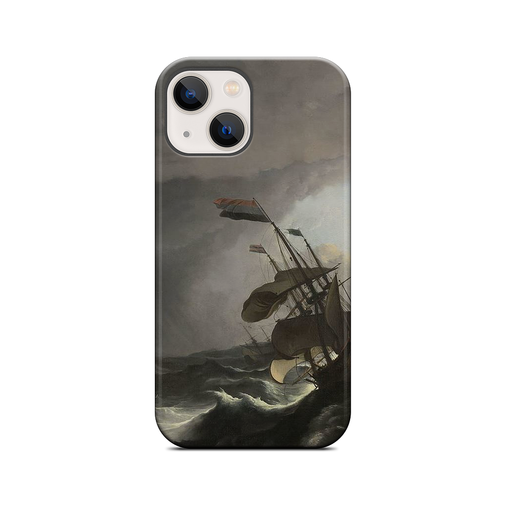 Warships During a Storm iPhone Case