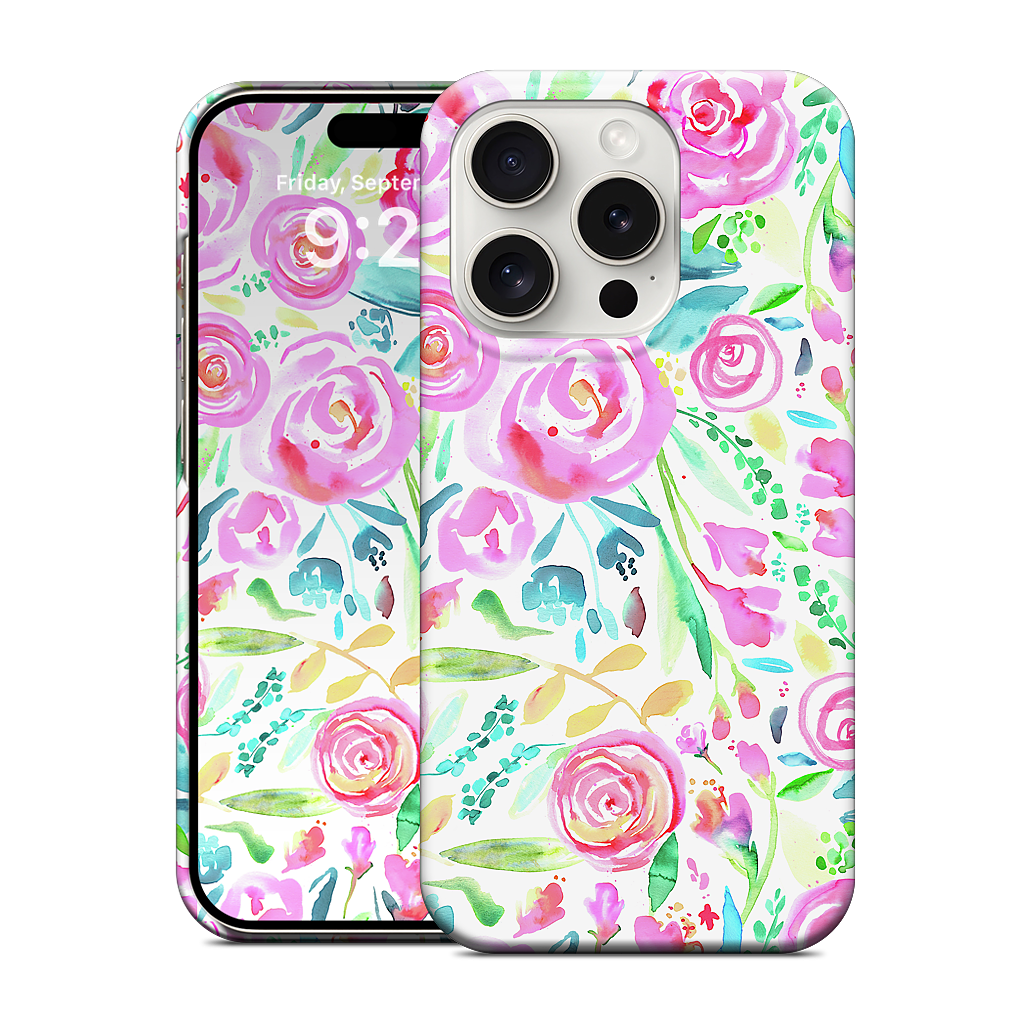 Sweet Floral Roses Pastel Bouquet iPhone Case