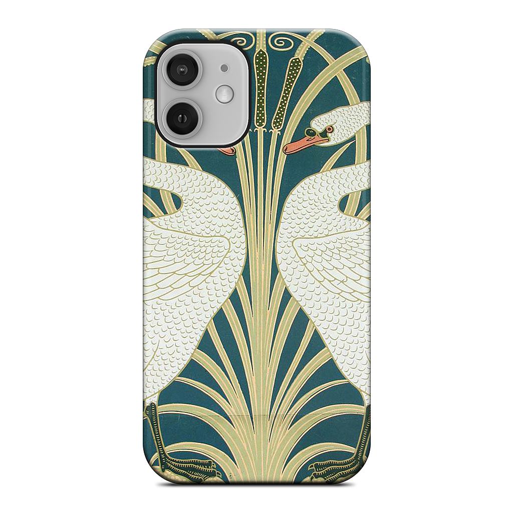 Swans and Irises iPhone Case
