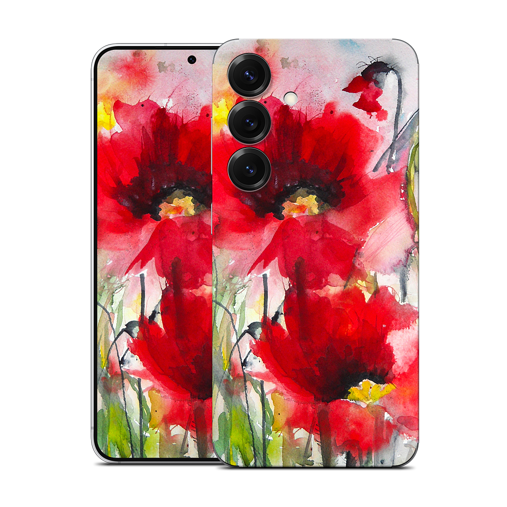 Red Poppies Samsung Skin