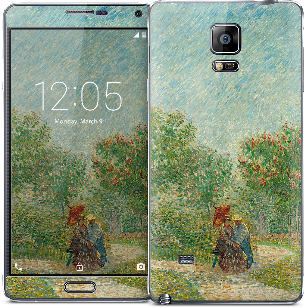 Garden with Courting Couples Samsung Skin
