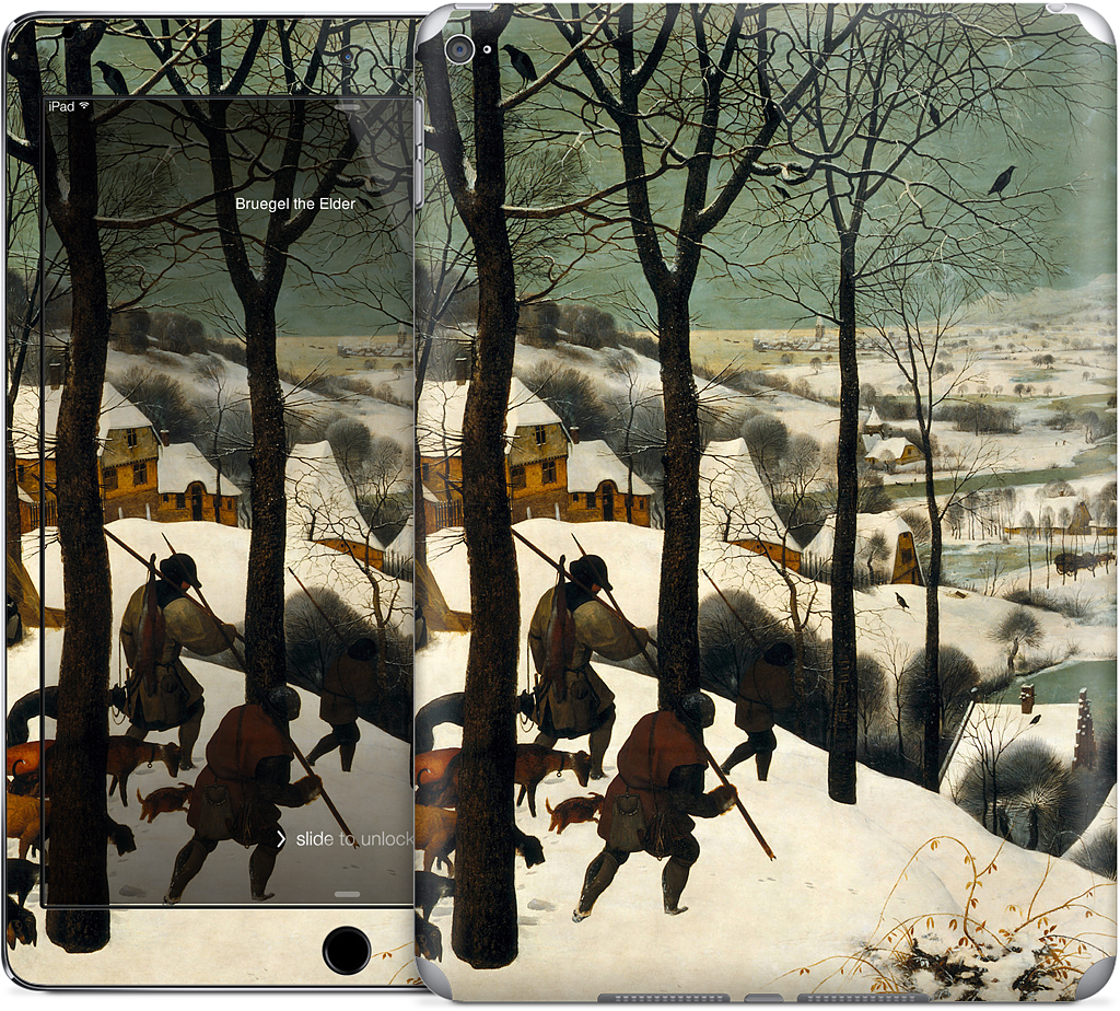 Hunters in the Snow iPad Skin