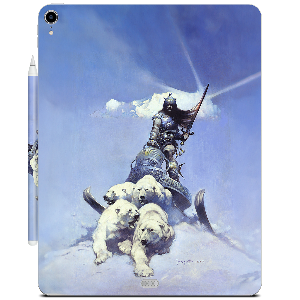 Silver Warrior iPad Skin