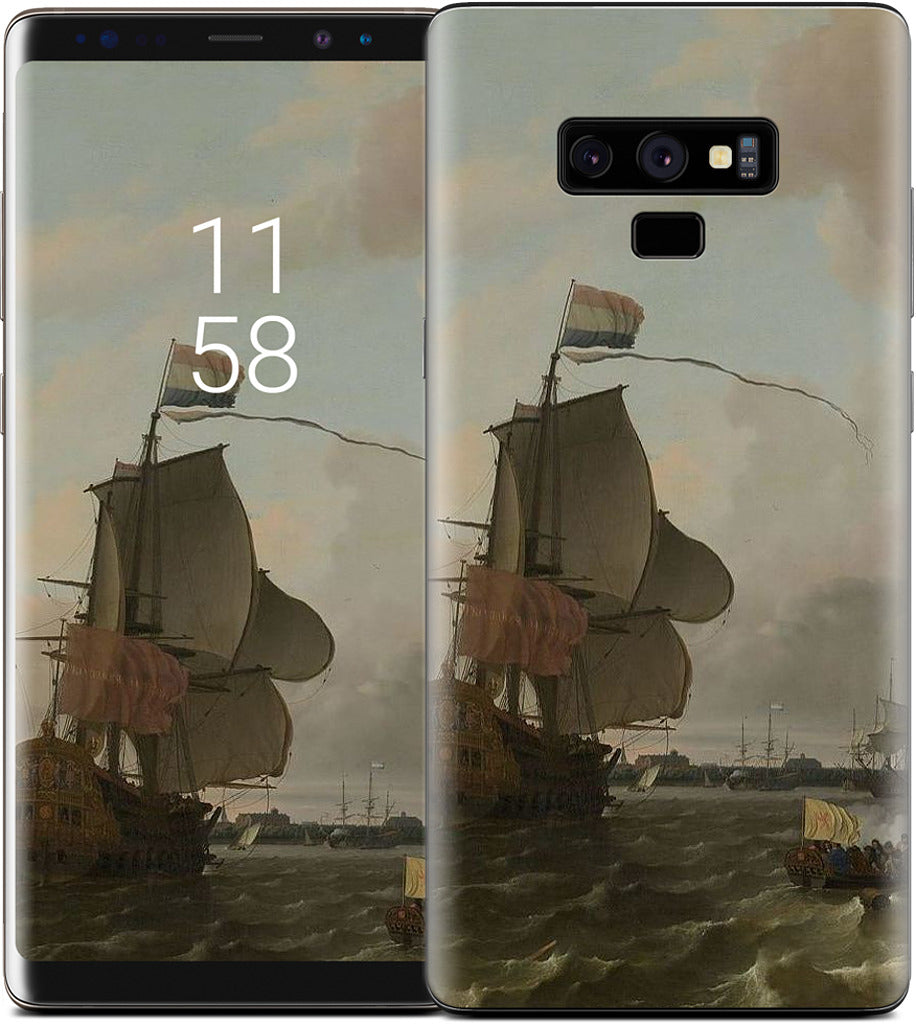 The Warship Brielle on the Maas Rotterdam Samsung Skin