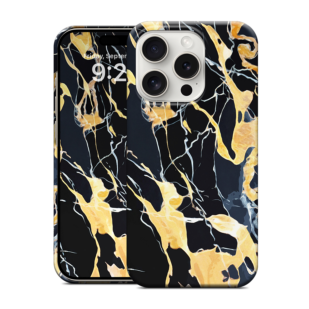 Black Marble iPhone Case