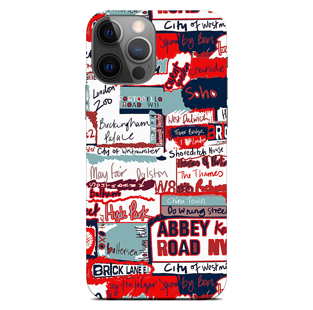 London Words iPhone Skin
