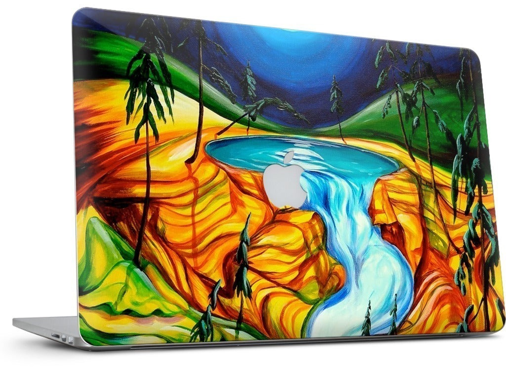 Cup Of Life Athabasca Falls Jasper MacBook Skin
