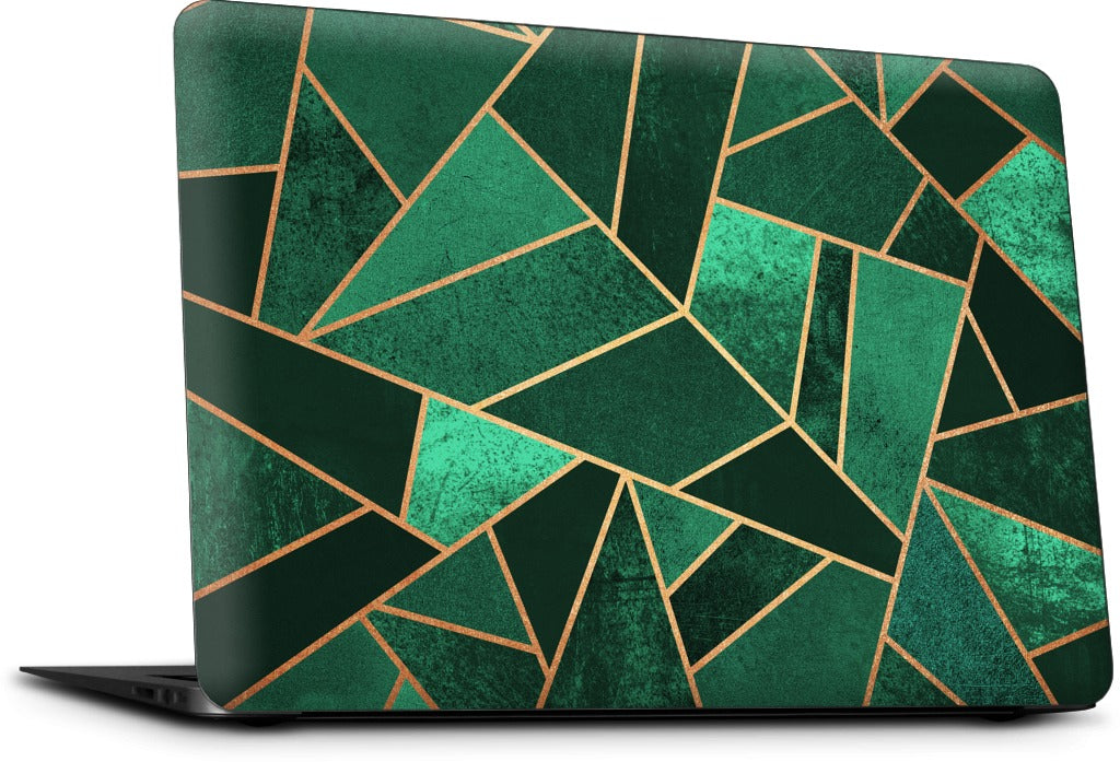 Emerald and Copper MacBook Skin