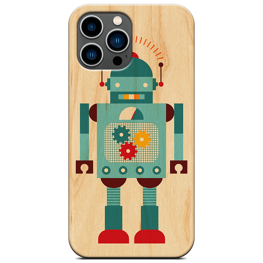 Blue Robot iPhone Case
