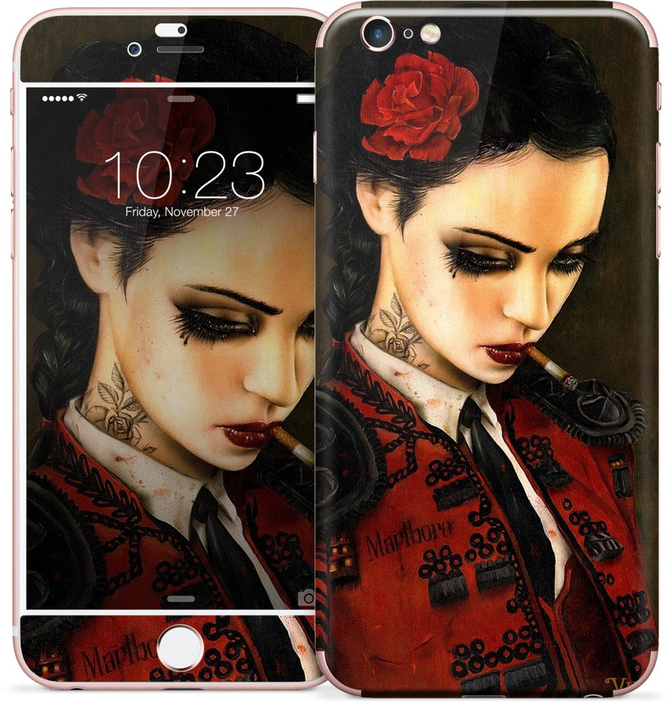 Bull Fight Her iPhone Skin