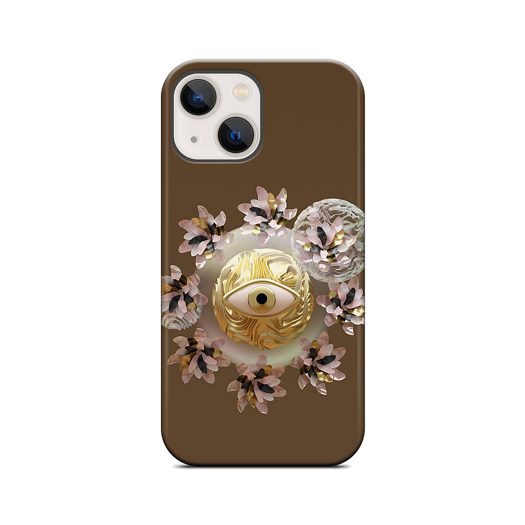 Golden Flowers iPhone Case