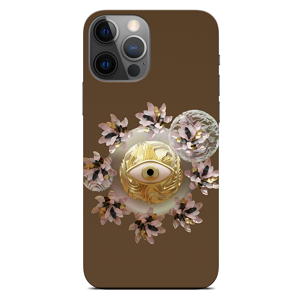 Golden Flowers iPhone Skin