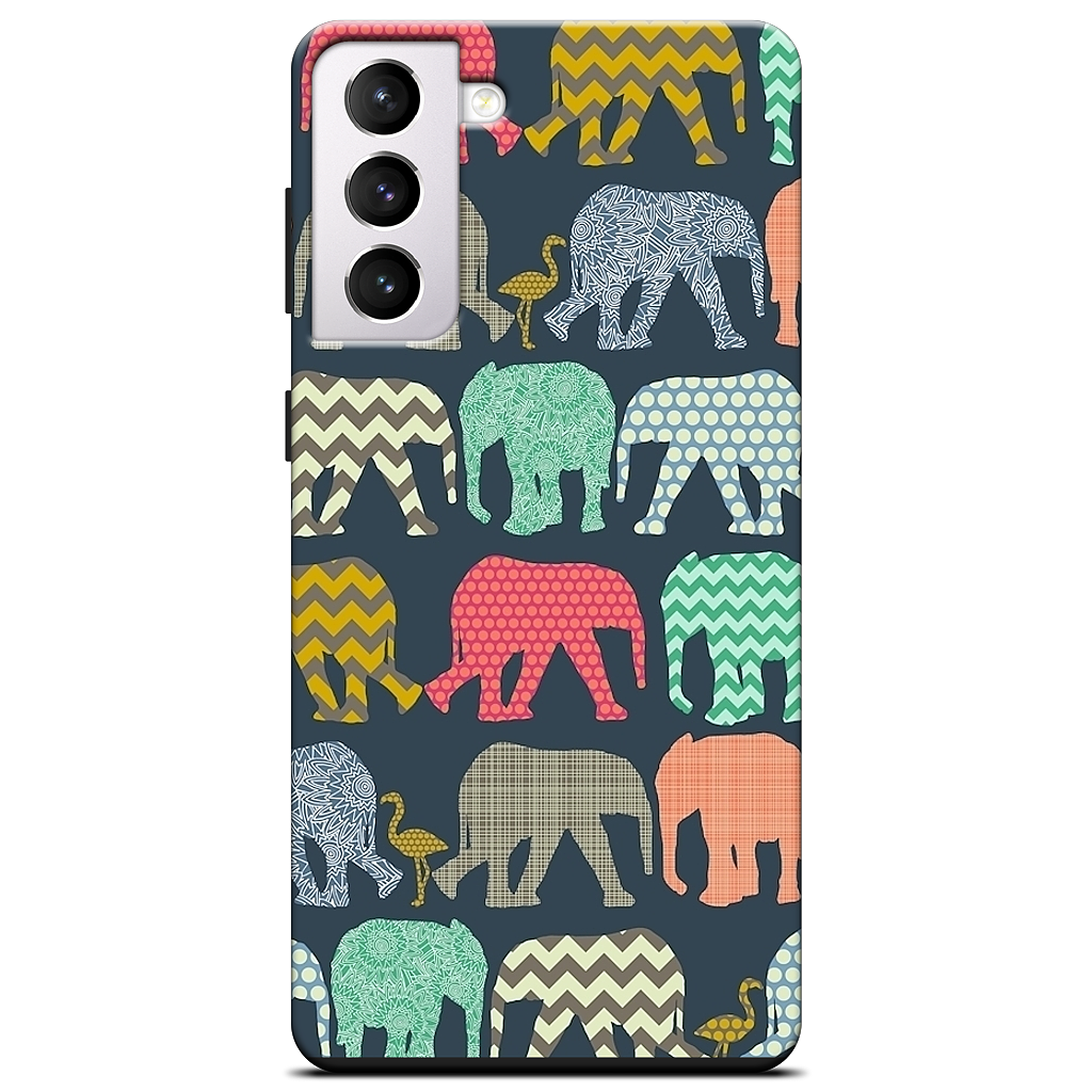 baby elephants and flamingos Samsung Case