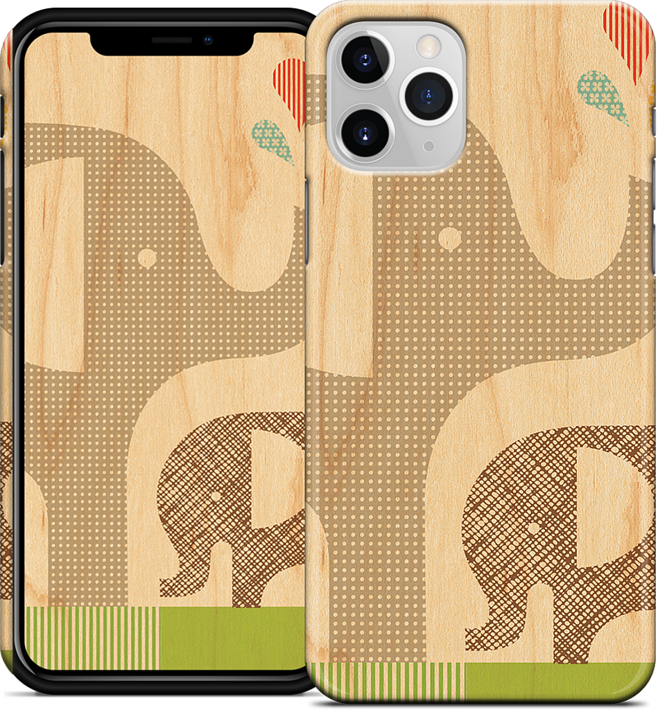 Elephant with Calf iPhone Case