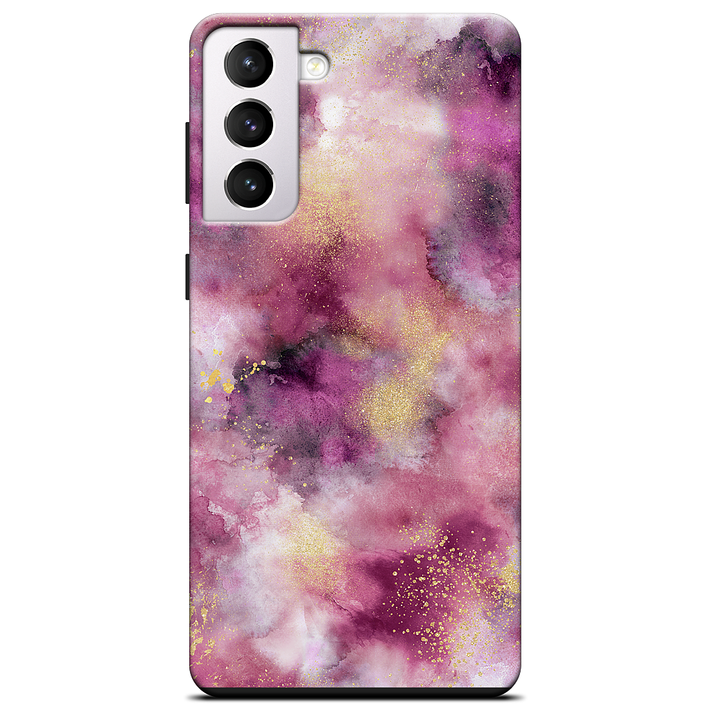 Watercolor Marble Pink Gold Samsung Case