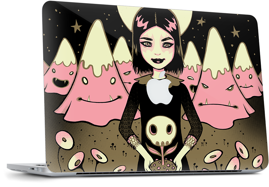 Moon Girl MacBook Skin