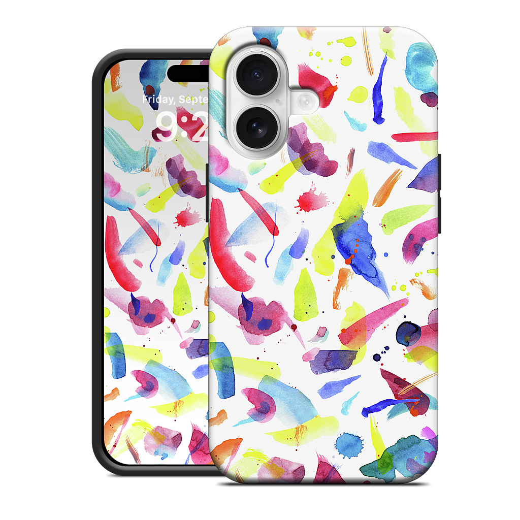 Watercolor Summer Brushstrokes iPhone Case