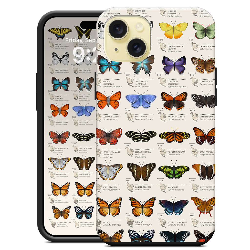 42 North American butterflies iPhone Case