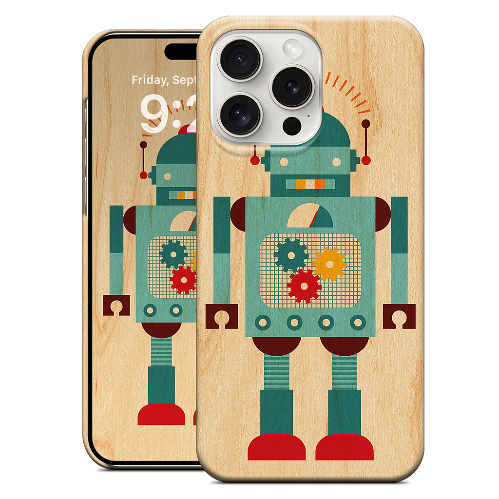 Blue Robot iPhone Case