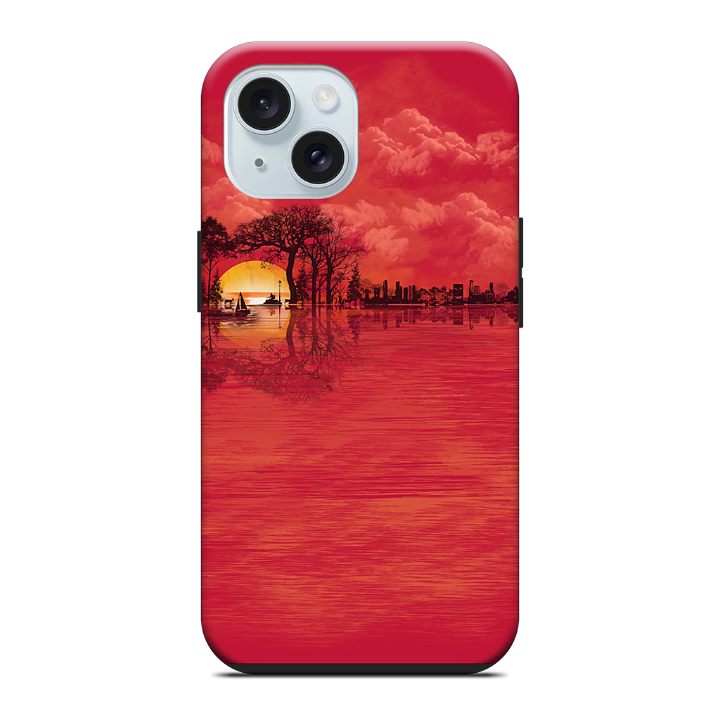 Musical Sunset iPhone Case
