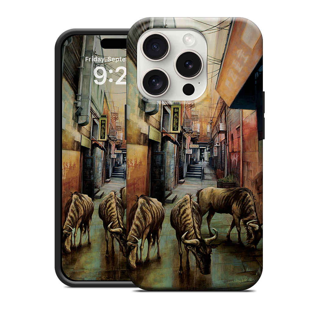"Street of Three Beasts" -Levinson iPhone Case