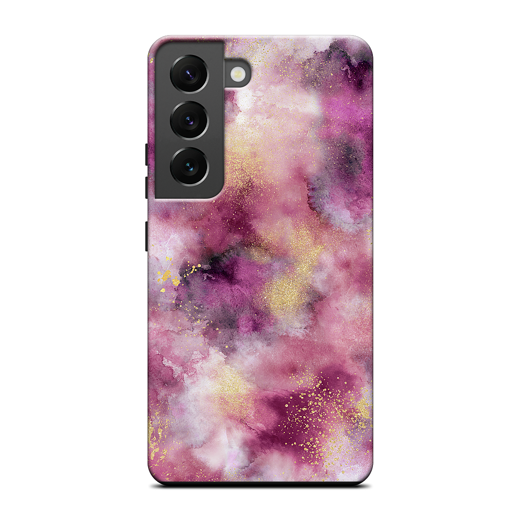 Watercolor Marble Pink Gold Samsung Case