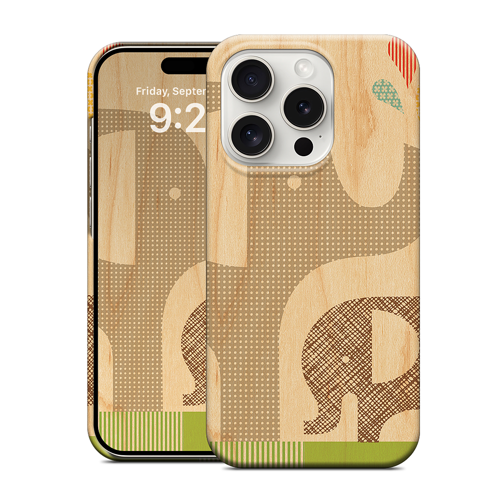 Elephant with Calf iPhone Case