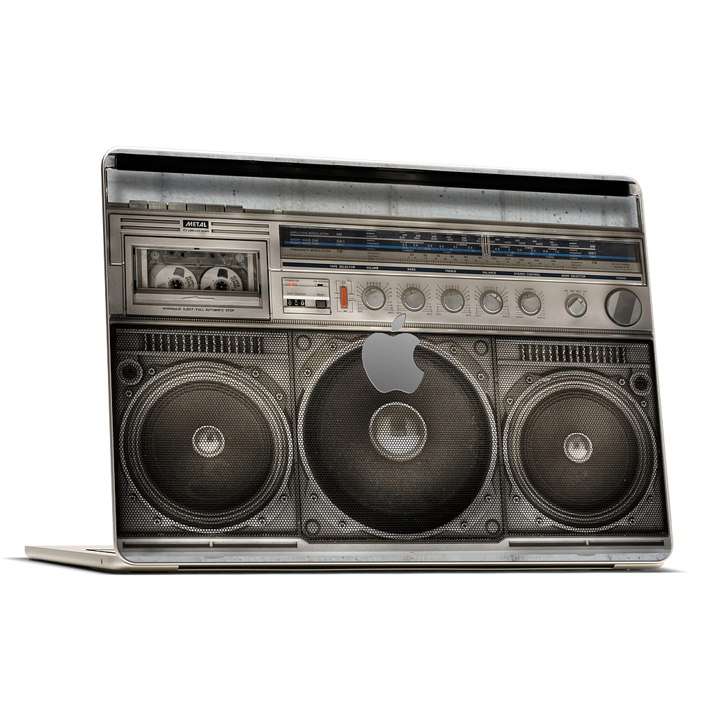 Boombox MacBook Skin