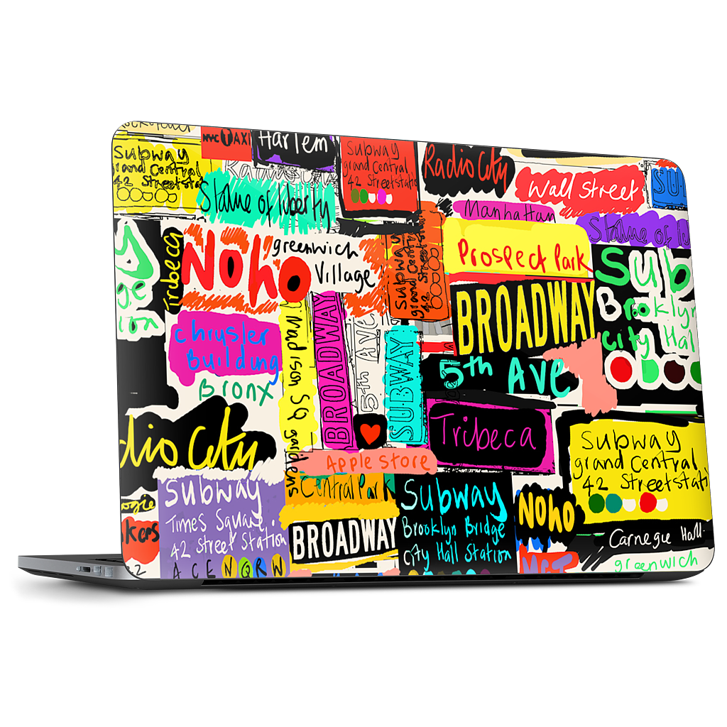 NYC Words Dell Laptop Skin
