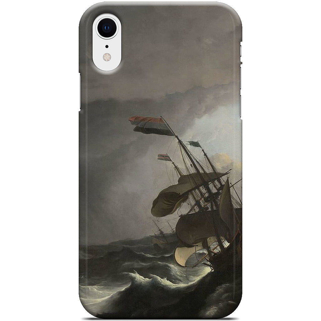 Warships During a Storm iPhone Case