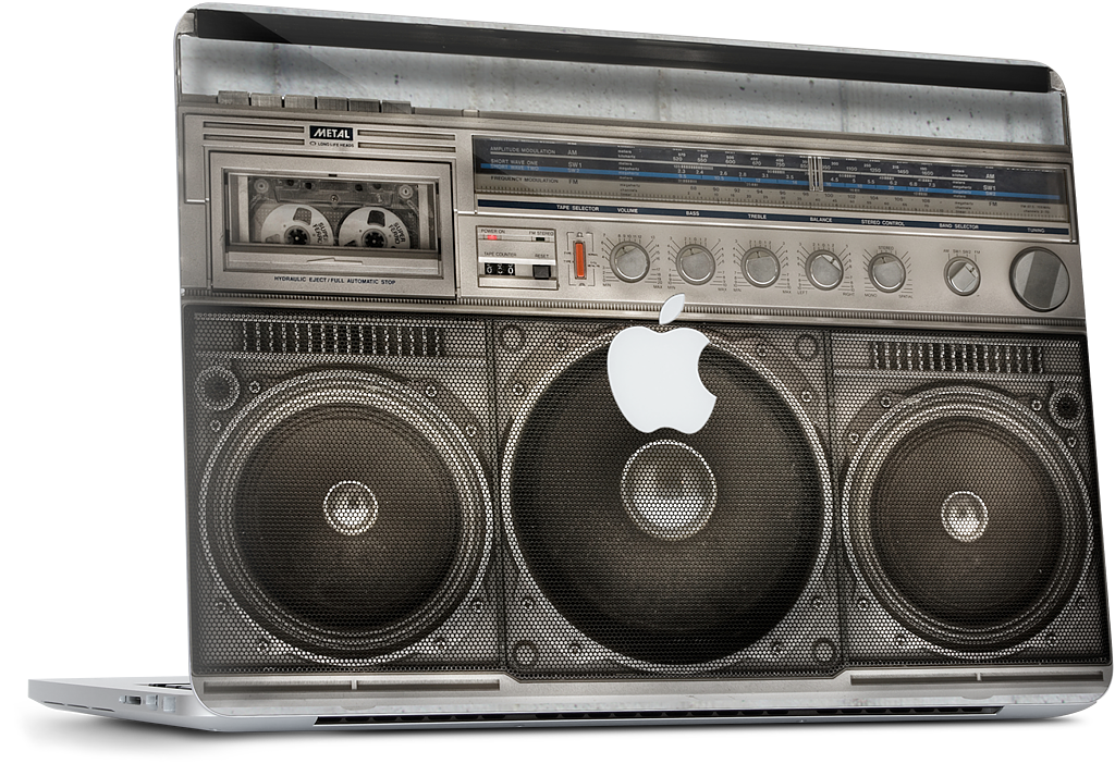 Boombox MacBook Skin