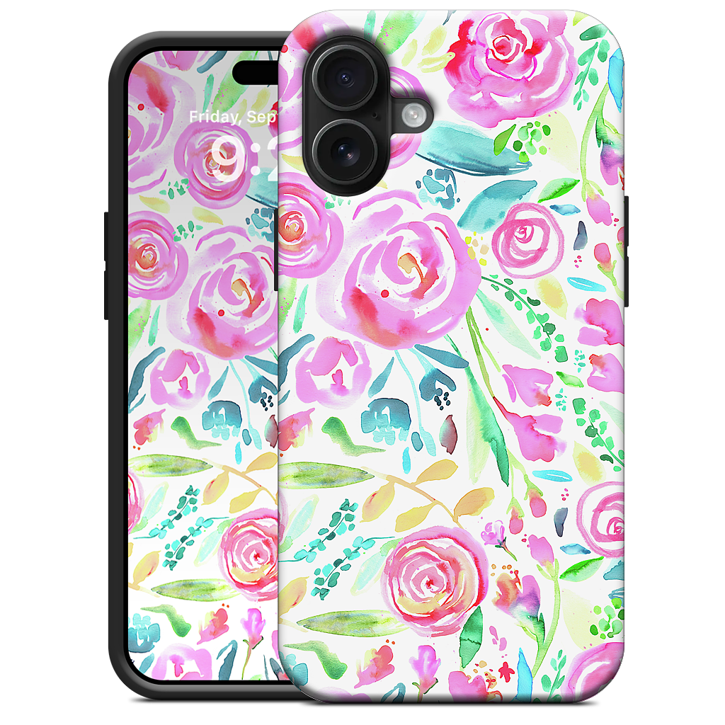 Sweet Floral Roses Pastel Bouquet iPhone Case