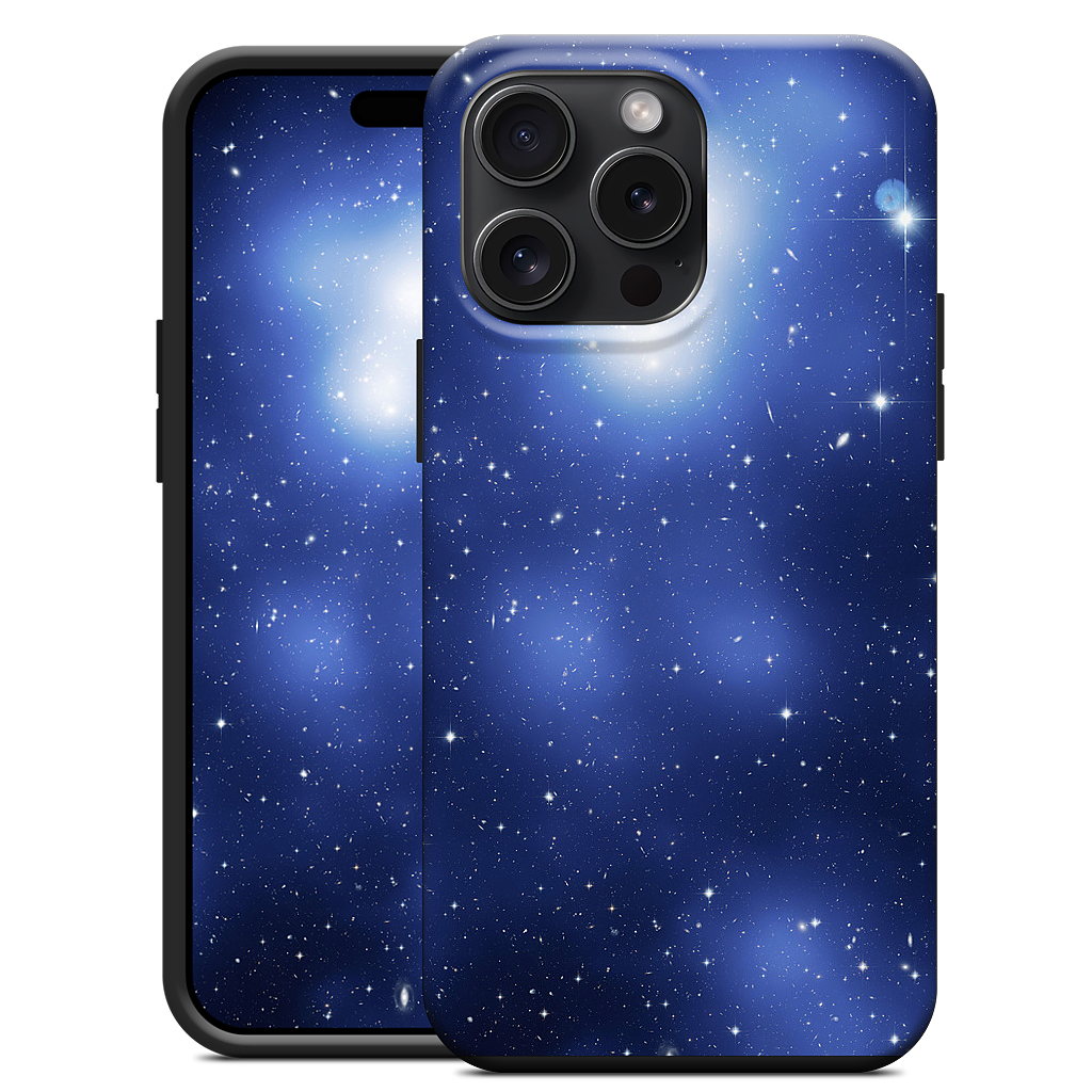 Galaxy Cluster Blue iPhone Case
