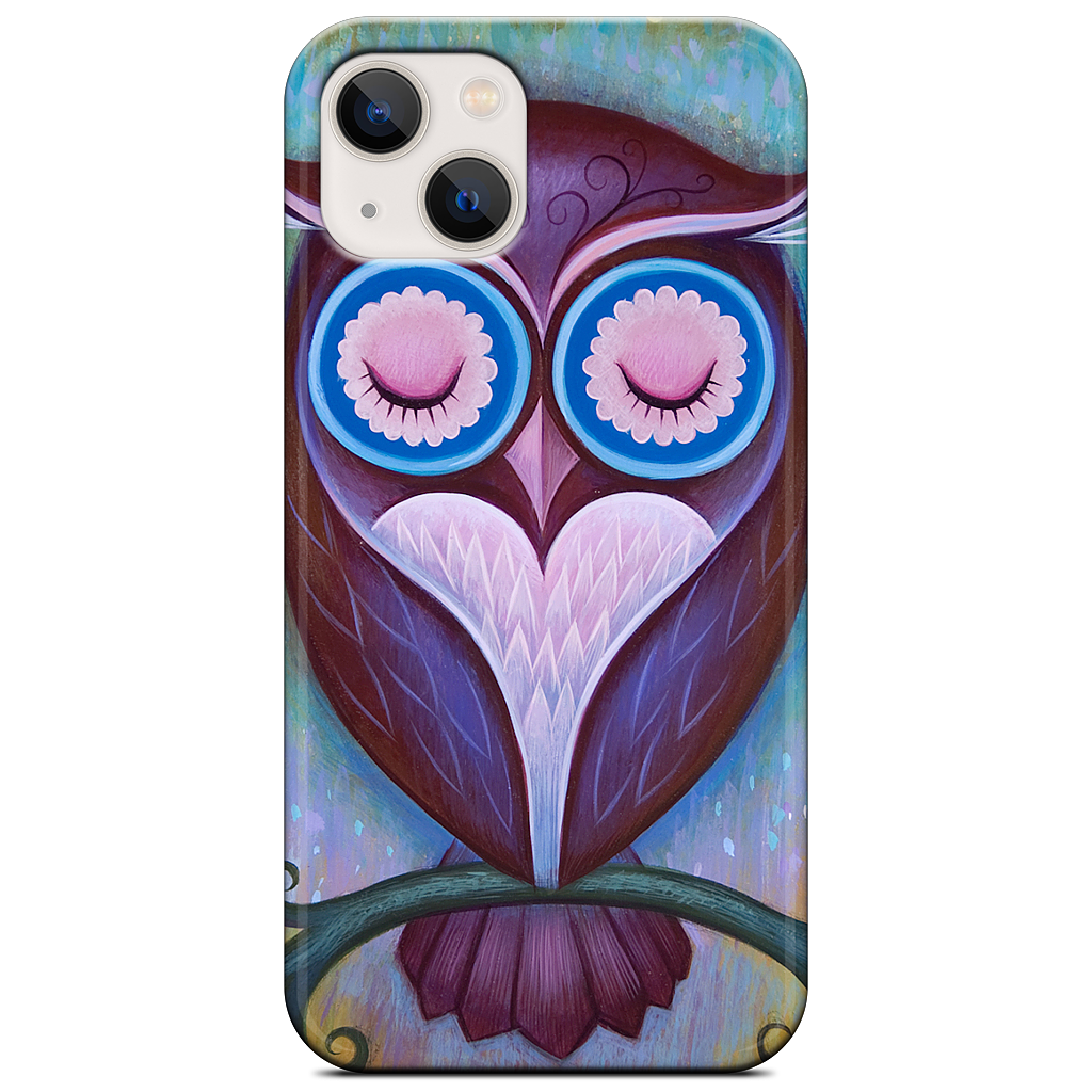 Sleepy Owl iPhone Case