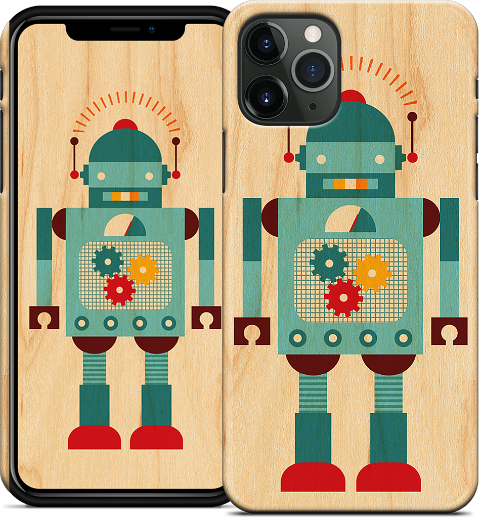 Blue Robot iPhone Case
