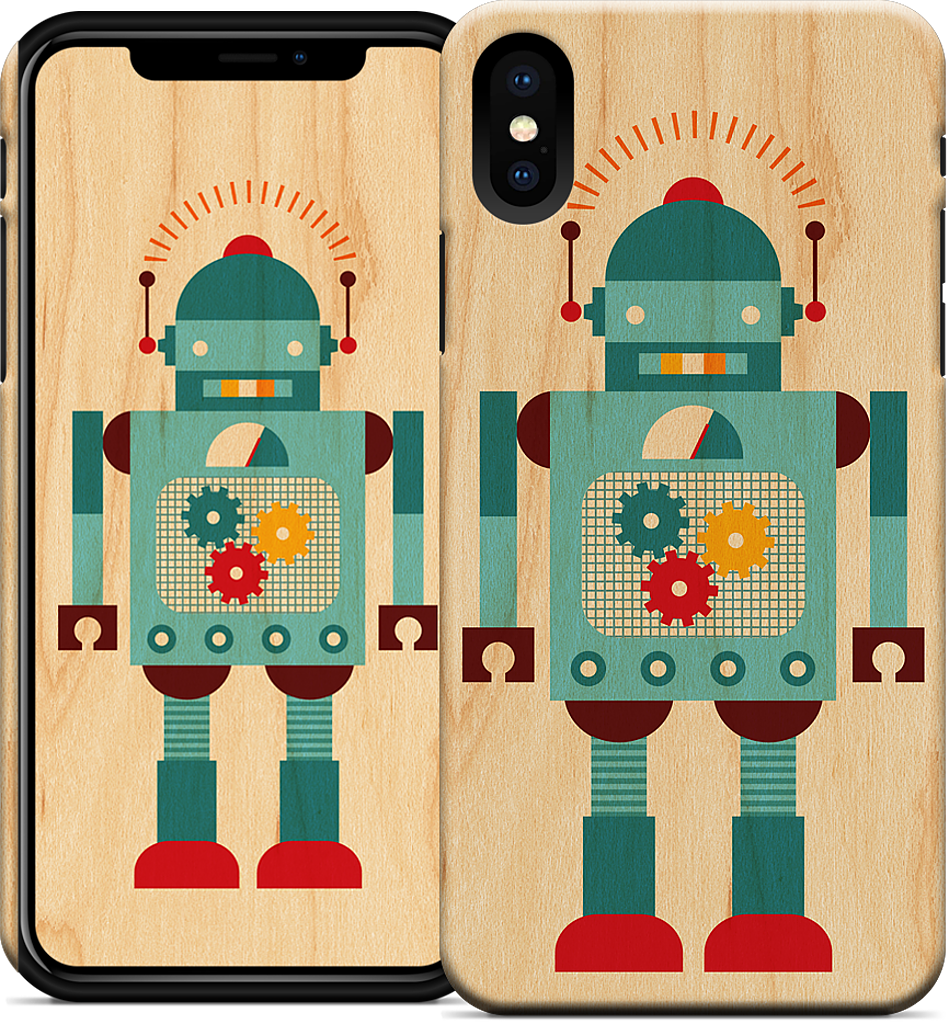 Blue Robot iPhone Case