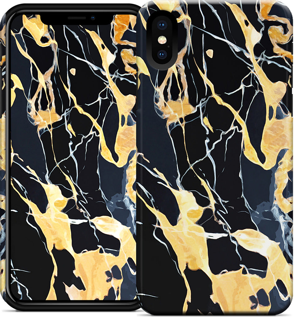 Black Marble iPhone Case