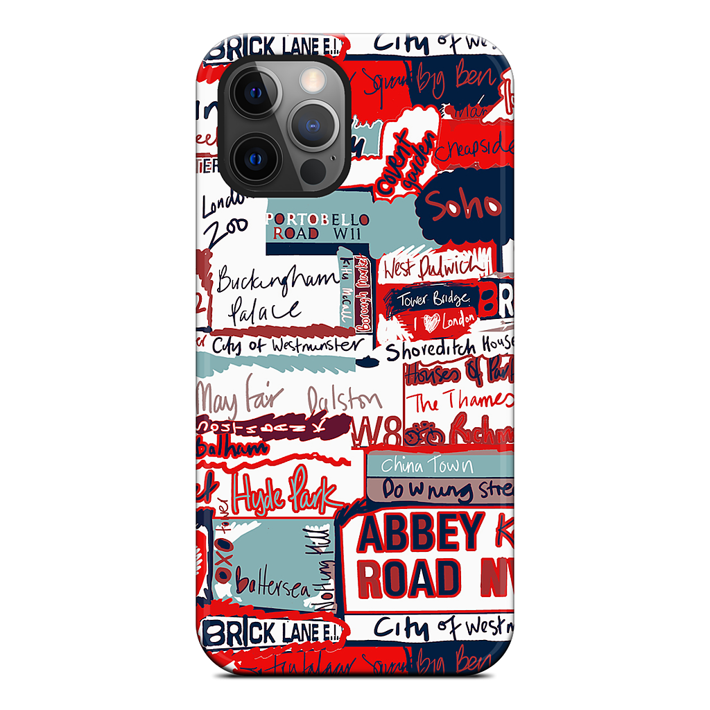 London Words iPhone Case