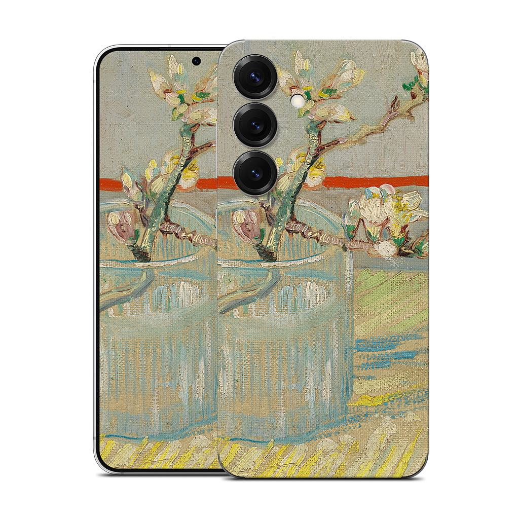 Spring of Flowering Almond in a Glass Samsung Skin