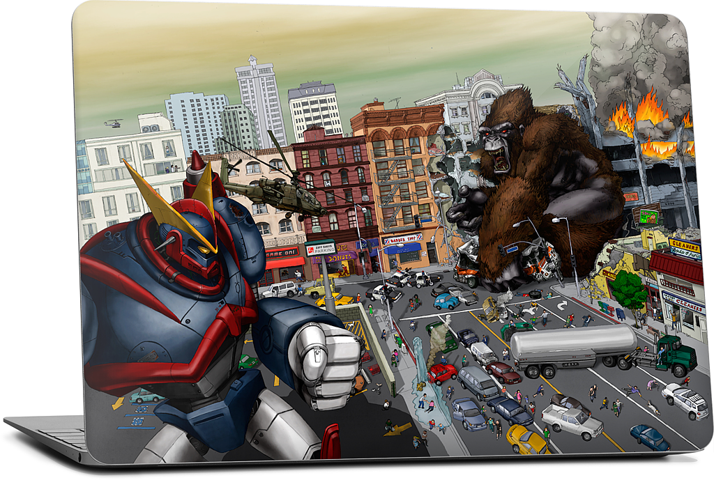 War Of The Monsters MacBook Skin
